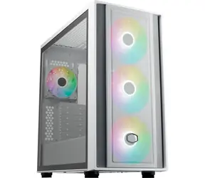 Cooler Master MasterBox 600 bílá / E-ATX / 2x USB-A 3.2 / 1x USB-C / 3x 140mm + 1x 120mm / bez zdroje