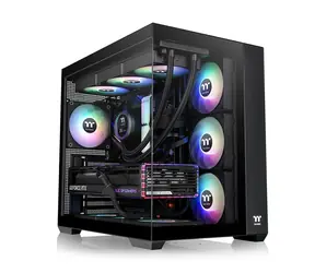 THERMALTAKE View 380 TG ARGB černá / ATX / 2x USB-A 3.0 / 1x USB-C 3.2 / 4x 120mm RGB / bez zdroje / průhledná bočnice