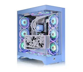 THERMALTAKE CTE E600 MX modrá / E-ATX / 2x USB-A 3.0 / 1x USB-C 3.2 / bez zdroje / průhledná bočnice