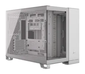 Corsair 2500X bílá / mATX / 2x USB-C 3.2 / 1x USB-A 3.2 / bez zdroje / průhledná bočnice