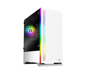 Rozbaleno - Zalman S5 WHITE bílá/ATX/mATX/Mini-ITX/USB 3.0+2x USB 2.0/1x120mm+1x120mm RGB/bez zdroje/průhledná bočnice / rozbaleno