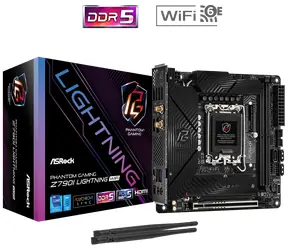 ASRock Z790I LIGHTNING WIFI / Z790 / LGA 1700 / 2x DDR5 / PCIEx16 / 1x 2.5GLAN / mITX