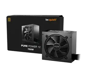 be quiet! Pure Power 12 750W / ATX 3.1 / 750W / 80 PLUS Gold / Aktivní PFC / nemodulární