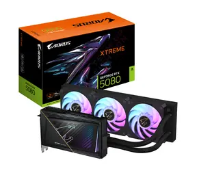 GIGABYTE AORUS GeForce RTX 5080 XTREME WATERFORCE 16GB / 2805MHz / 16GB GDDR7 / 256-bit / 1x HDMI + 3x DP / 850W (16)