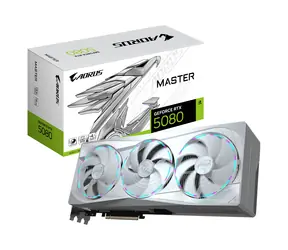 GIGABYTE AORUS GeForce RTX 5080 MASTER ICE 16GB / 2805MHz / 16GB GDDR7 / 256-bit / 1x HDMI + 3x DP / 850W (16)