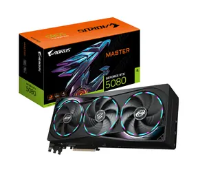 GIGABYTE AORUS GeForce RTX 5080 MASTER 16GB / 2805MHz / 16GB GDDR7 / 256-bit / 1x HDMI + 3x DP / 850W (16)