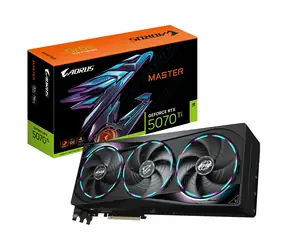 GIGABYTE AORUS GeForce RTX 5070 Ti MASTER 16GB / 2300MHz / 16GB GDDR7 / 256-bit / 1x HDMI + 3x DP / 750W (16)