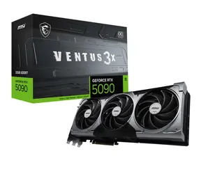 MSI GeForce RTX 5090 VENTUS 3X 32GB OC / 2452MHz / 32GB GDDR7 / 512-bit / 1x HDMI + 3x DP / 1000W (16)