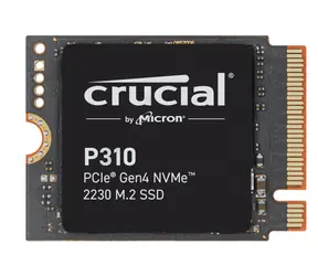 Crucial P310 2TB / M.2 2230 / PCIe Gen4 / R: 7000 MBps / W: 6100 MBps / MTBF: 1.5 mh
