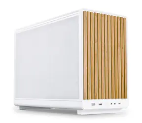 Lian Li DAN Cases A3-mATX Wood edition bílá / mATX / mini-ITX / 2x USB-A 3.0 + USB-C 3.1 / bez zdroje