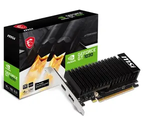 MSI GT 1030 4GHD4 LP OC / 1430 MHz / 4GB DDR4 2.1GHz / 64-bit / DP + HDMI / 20W
