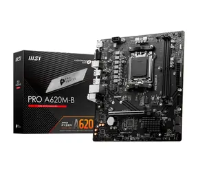 MSI PRO A620M-B / A620 / AM5 / 2x DDR5 / PCIEx16 / GLAN / mATX