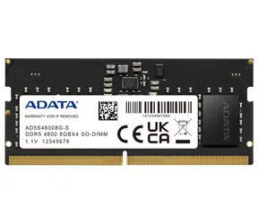 ADATA8GB (1x8GB) 4800MHz / SO-DIMM / DDR5 / CL40 / 1.1V