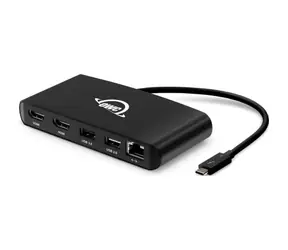 OWC Thunderbolt 3 mini  rozbočovač / 2x HDMI / RJ-45 / USB-A 2.0 / USB-A 3.2 Gen 1 / USB-Betrieb