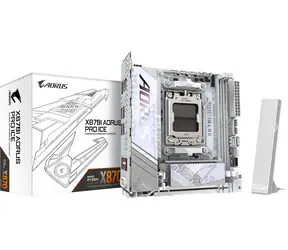 GIGABYTE X870I AORUS PRO ICE / AMD X870 / DDR5 / SATA III RAID / USB / 2.5GLAN / M.2 / sc.AM5 / mITX