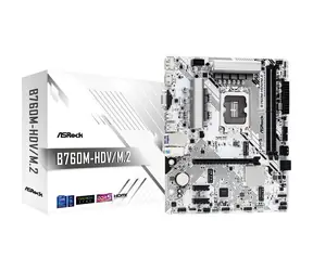 ASRock B760M-HDV/M.2 / B760M / LGA 1700 / 2x DDR5 / 2x PCIex16 / 2.5GLAN / mATX
