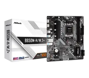 ASRock B650M-H/M.2+ / AMD B650 / DDR5 / SATA III / USB 3.2 / GLAN / sc.AM5 / mATX