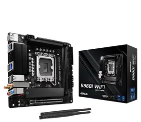 ASRock B860I WiFi / B860 / LGA 1851 / 2x DDR5 / PCIEx 16 / 2.5GLAN / Wi-Fi / mini-ITX
