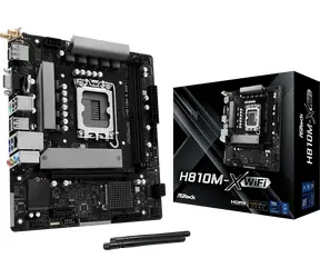 ASRock H810M-X WiFi / H810 / LGA 1851 / 2x DDR5 / PCIEx 16 / 2.5GLAN / Wi-Fi / mATX