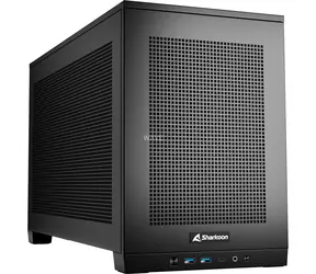 Sharkoon REBEL C20 RGB černá / Mini ITX / 2x USB 3.2 / 1x USB-C / 3x 120mm / bez zdroje