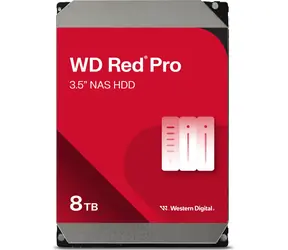 WD Red Pro WD8005FFBX 8TB / HDD / 3.5" / SATA 6GBs / čtení: 164MBps / zápis: 164MBps / 7200RPM / 256MB cashe