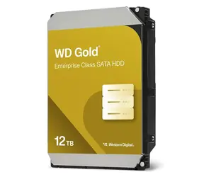 WD Gold WD122KRYZ 12TB / HDD / 3.5" / SATA 6GBs / čtení: 267MBps / zápis: 267MBps / 7200RPM / 512MB cashe