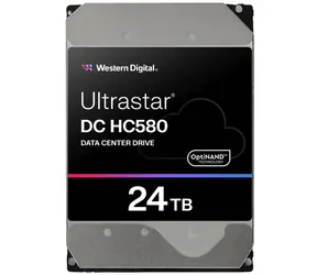 WD Ultrastar DC HC580 24TB / HDD / 3.5" / SCSI 12GBs / 7200RPM / 512MB cashe