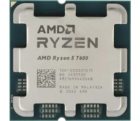 AMD Ryzen 5 7600 @ 3.8GHz - TRAY / Turbo 5.1GHz / 6C12T / L2 6MB L3 32MB / AM5 / Zen 4 / 65W