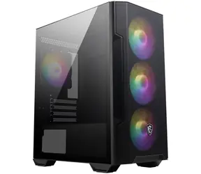 MSI MAG FORGE M100R černá / ATX / 2x USB 2.0 & 1x USB 3.0 / 4x 120 ARGB / bez zdroje / průhledná bočnice