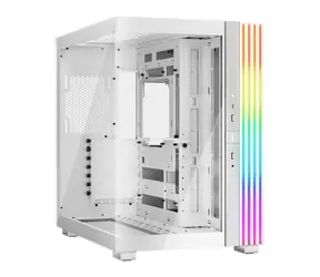 be quiet! Light Base 600 DX ARGB bílá / ATX / 2x USB-A / 1x USB-C / bez zdroje / průhledná bočnice