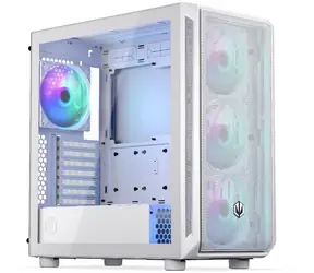 Endorfy Arx 700 ARGB bílá / Mid tower / ATX / 4x 120mm / 2x USB-A / 1x USB-C / mesh panel / průhledná bočníce / bez zdro
