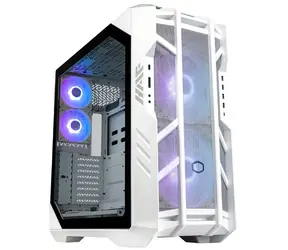 Cooler Master HAF 700 bílá / E-ATX / 4x USB-A 3.0 & 1x USB-C 3.1 / 2x 200mm / 3x120mm / bez zdroje / průhledná bočnice