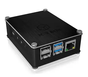 Icy Box IB-RP110 černá / Ochranné pouzdro pro Raspberry Pi 4B