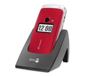 Doro Primo 413 / 2.4" / tlačítko rychlé pomoci / svítilna / stojánek / červený