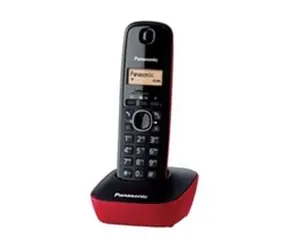 Panasonic KX-TG1611FXR / přenosný telefon / CLIP / paměť na 50 jmen / červený