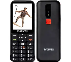 EVOLVEO EasyPhone LT + stojánek černá / 2.3" / SOS / microSDHC