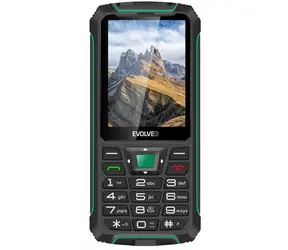 EVOLVEO StrongPhone W4 černo-zelená / 2.8" / 2MP / Dual-SIM / IP68