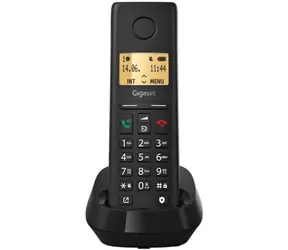 Gigaset Pure 200 černá / Bezdrátový telefon pevné linky / 1.5" displej