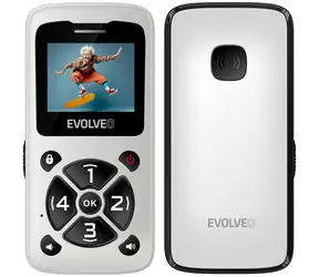 EVOLVEO EasyPhone ID bílá / 1.7" / SOS / microSDHC