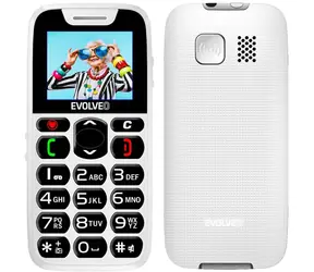 EVOLVEO EasyPhone bílá / 1.8" / SOS / microSDHC