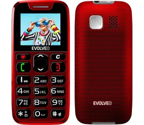 EVOLVEO EasyPhone červená / 1.8" / SOS / microSDHC