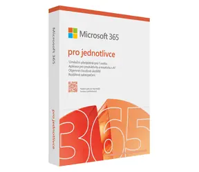 Microsoft 365 pro jednotlivce CZ / PC & Mac / 64 bit / Bez média / Krabicová licence