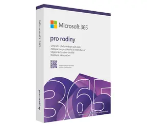 Microsoft 365 pro rodiny CZ / PC & Mac / 64 bit / Bez média / Krabicová licence