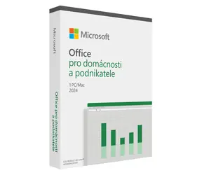 Microsoft Office 2024 pro domácnosti a podnikatele CZ / PC & Mac / 64 bit / Bez média / Krabicová licence