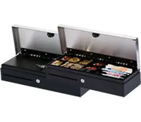 METAPACE K-3 pokladní zásuvka / RJ12 / 24V / ovládání otvírání / stříbrno-černý