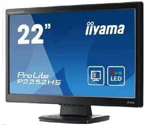 22" IIYAMA P2252HS / LED / 1920 x 1080 / TN / 16:9 / 5ms / 5M:1 / 225cd-m2 / DVI+HDMI+VGA / VESA / repro / Černý