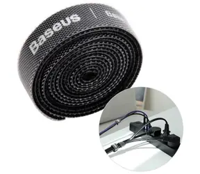 Baseus Rainbow Circle organizér kabelů černá / 3 m