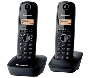 Panasonic KX-TG1612FXH šedá / DECT bezdrátový telefon s displejem / CLIP / 2 sluchátka