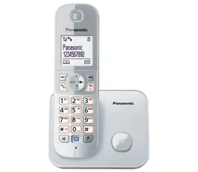 Panasonic KX-TG6811FXM stříbrná / DECT bezdrátový telefon s 1.8" displejem / CLIP