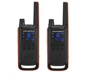 Motorola TLKR T82 / 2x vysílačka / LCD / dosah 10km / 16 kanálů + 121 kódů
